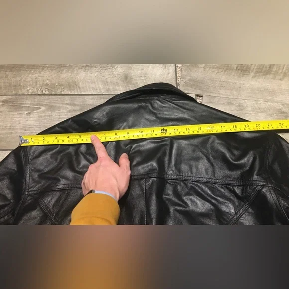 Wilsons Leather Flight Black Bomber Men’s Jacket 80’s 90's Vintage Size XLarge - Picture 12 of 12